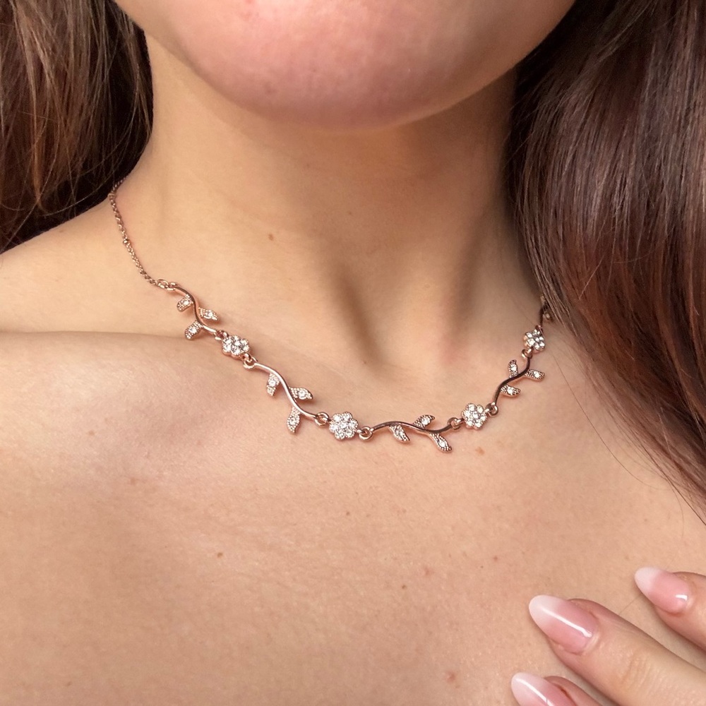 Rose Gold Blossom Necklace